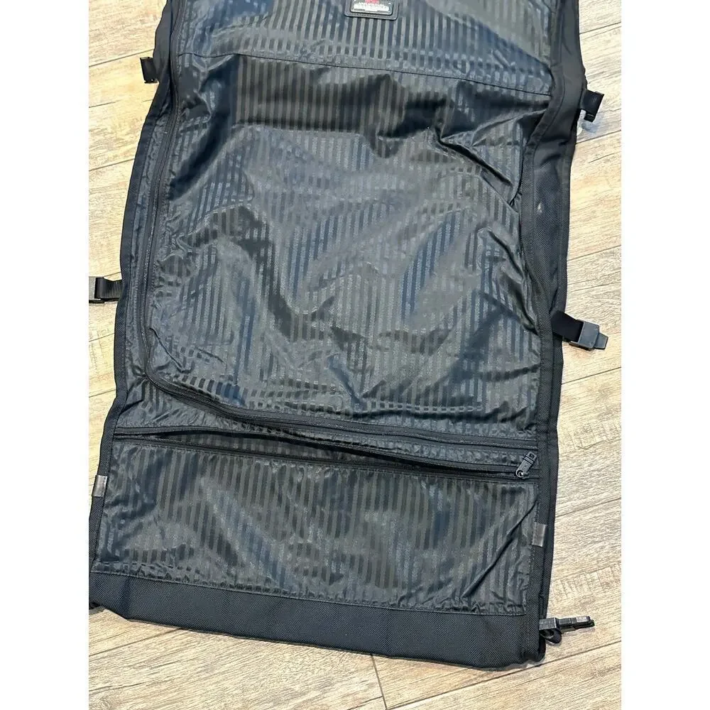 Tumi Black Ballistic Nylon Bi-Fold Carry On Garment Bag